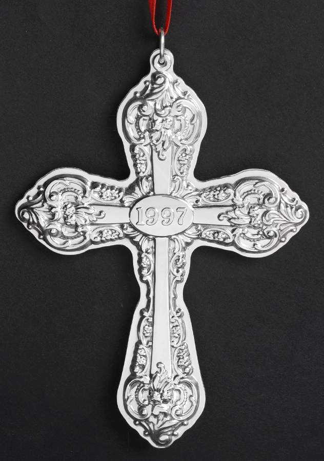 Grande Baroque Cross 1997 Cross - Boxed by Wallace Silver-1