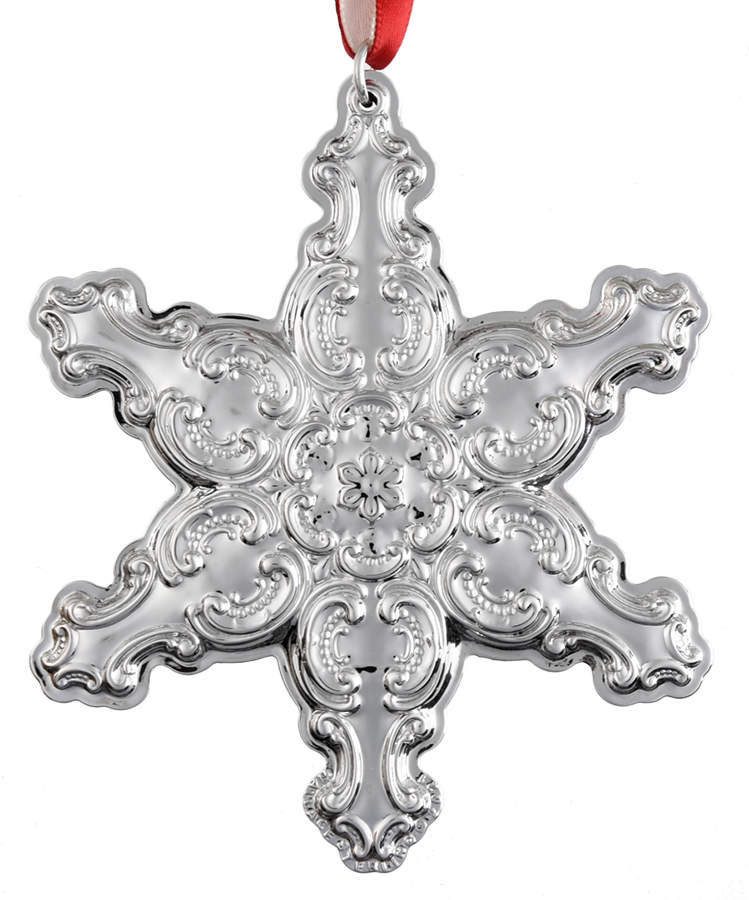 Grande Baroque Snowflake 2021 Snowflake - 3 3/4 Ht - No Box by Wallace Silver-1