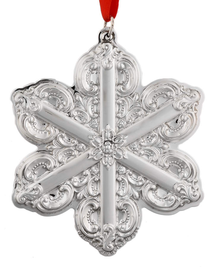 Grande Baroque Snowflake 2016 Snowflake - 3 1/2 Ht - Boxed by Wallace Silver-1