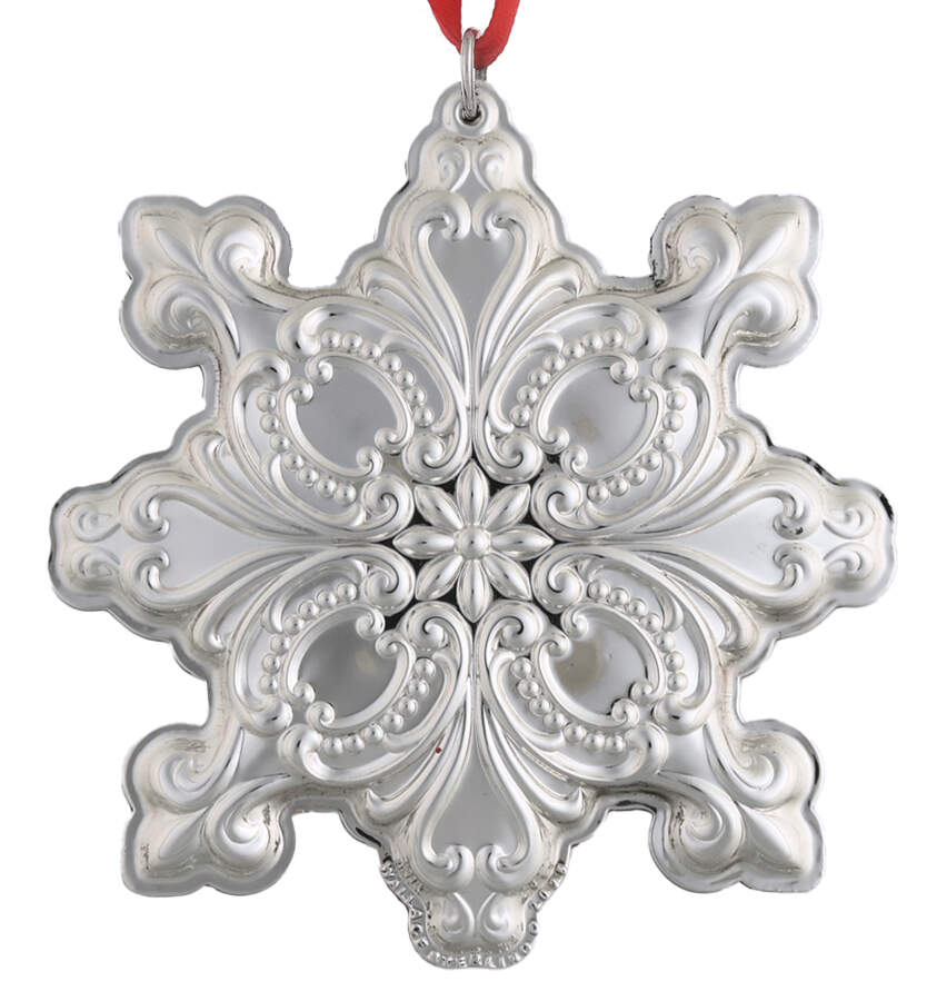 Grande Baroque Snowflake 2025 Snowflake - Boxed by Wallace Silver-1