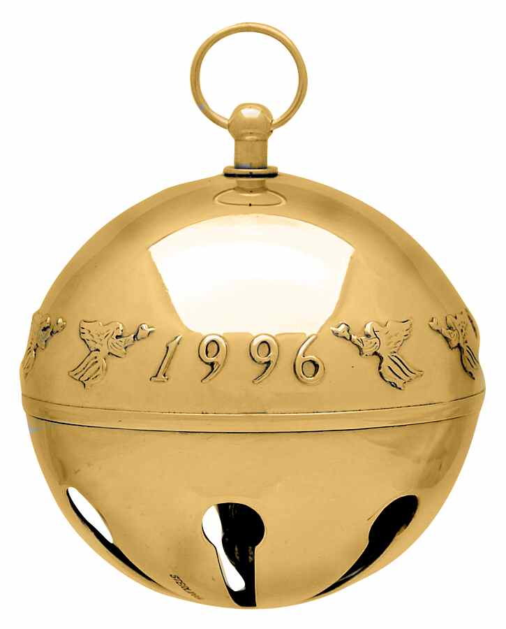 Sleigh Bell-Goldplated Ornament Angels - Boxed by Wallace Silver-1