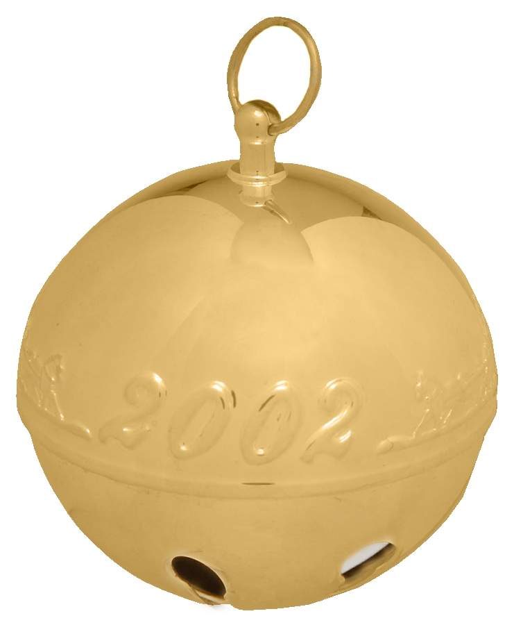 Sleigh Bell-Goldplated Ornament Horse & Sleigh - Boxed by Wallace Silver-1