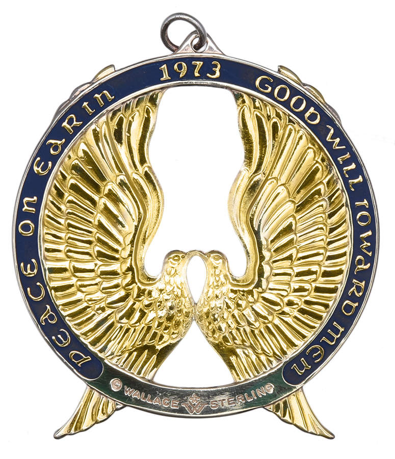 Peace Dove 1973 Peace Dove-Gold Vermeil - No Box by Wallace Silver-1