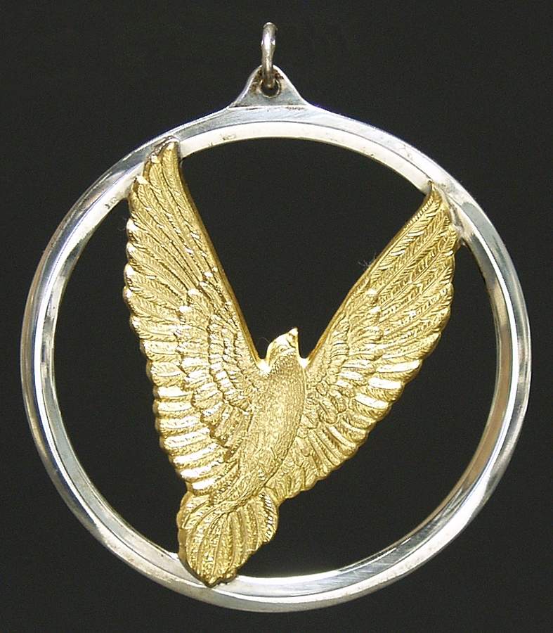 Peace Dove 1975 Peace Dove-Sterling/Vermeil - No Box by Wallace Silver-1