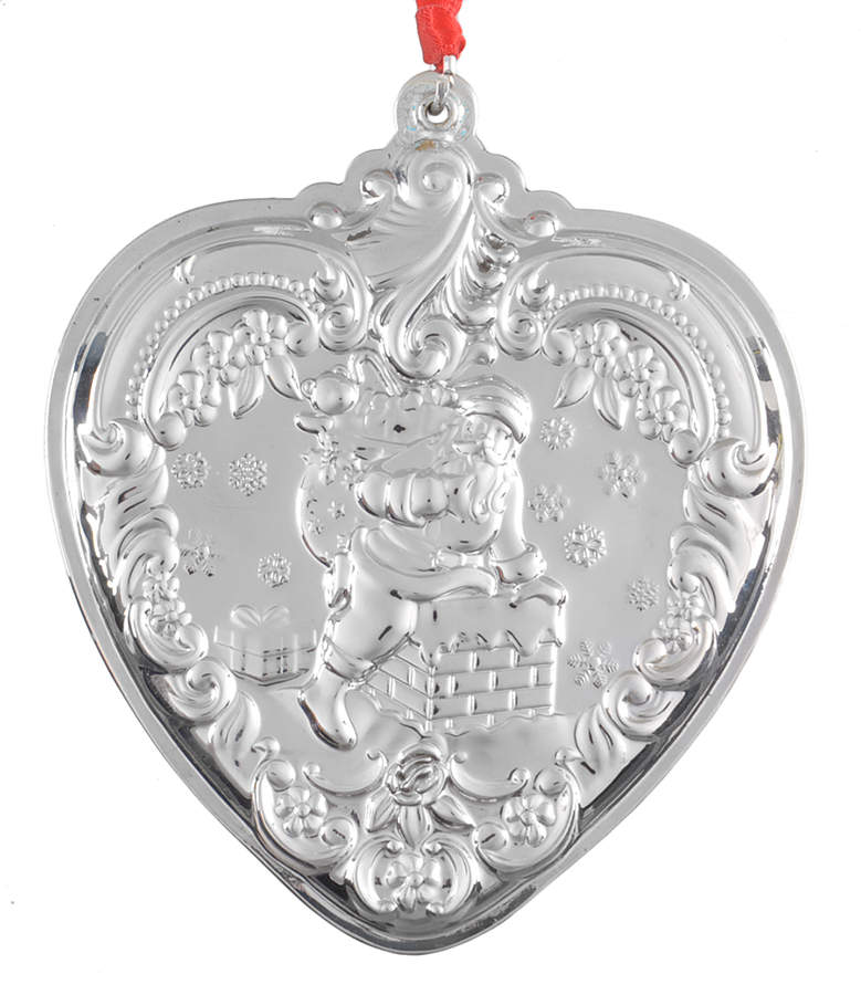 Grande Baroque Heart 2020 Santa Down Chimney - Boxed by Wallace Silver-1