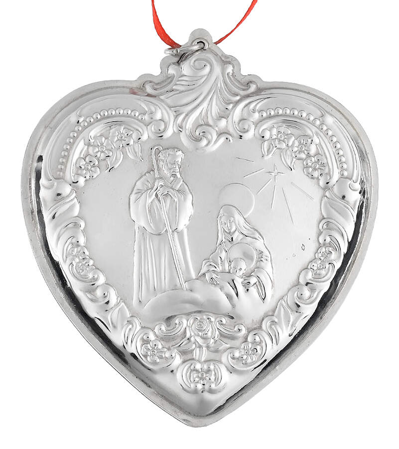 Grande Baroque Heart 1995-The Nativity Scene - Boxed by Wallace Silver-1