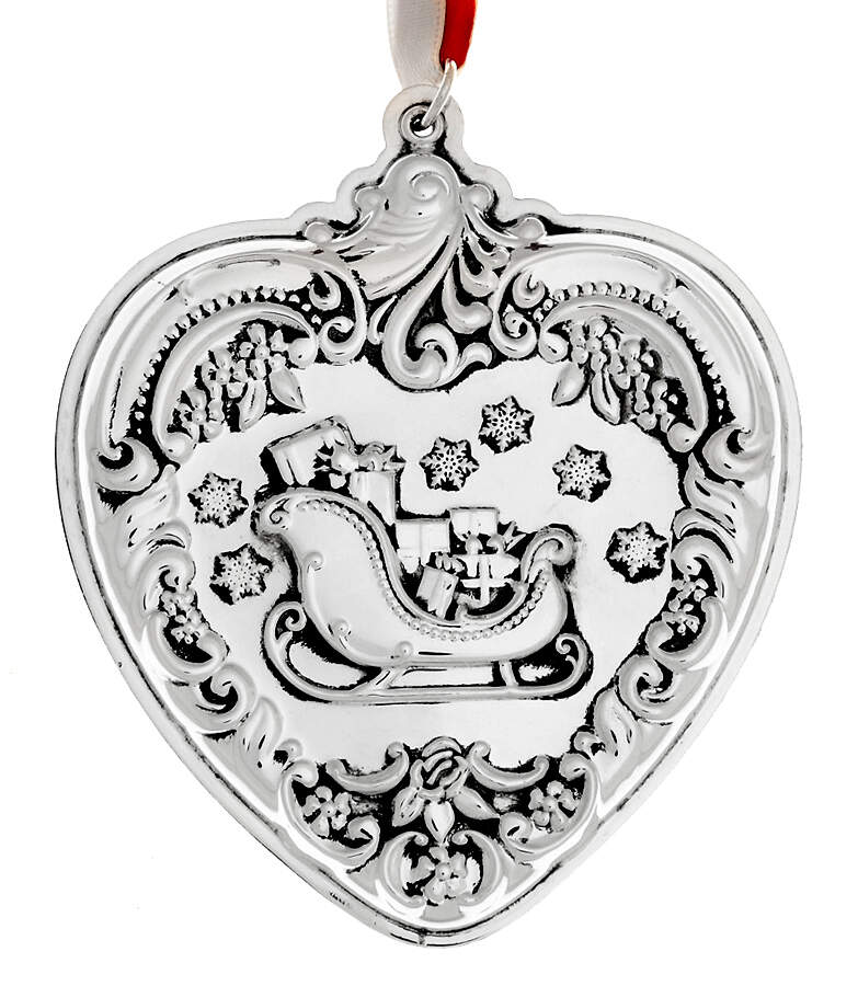 Grande Baroque Heart 2013 Sleigh - Boxed by Wallace Silver-1