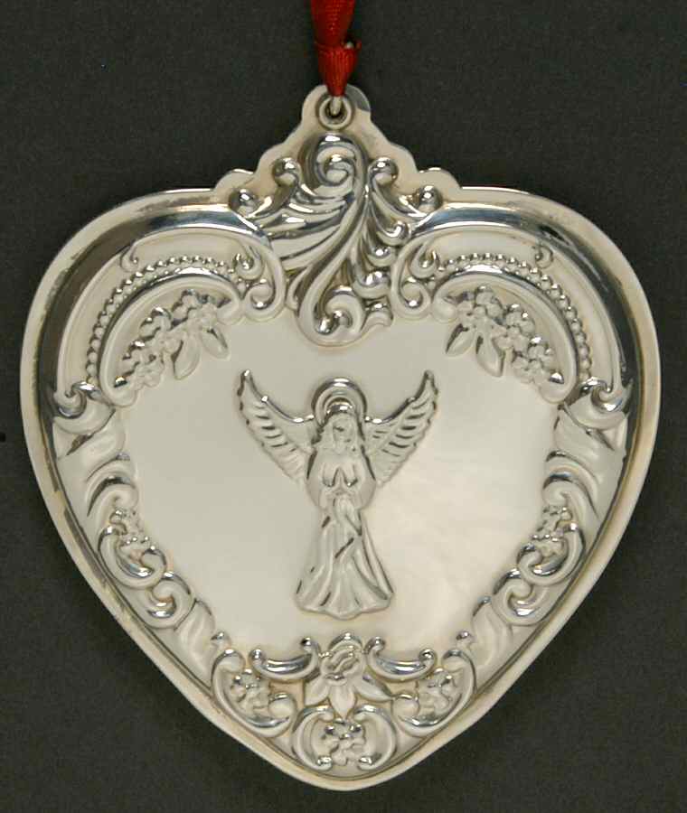 Grande Baroque Heart 2001-Angel Praying - Boxed by Wallace Silver-1