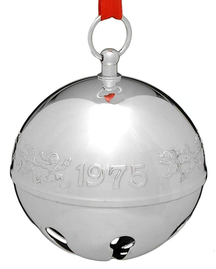 Sleigh Bell-Silverplate Ornament Sprightly Elves - No Box by Wallace Silver-1