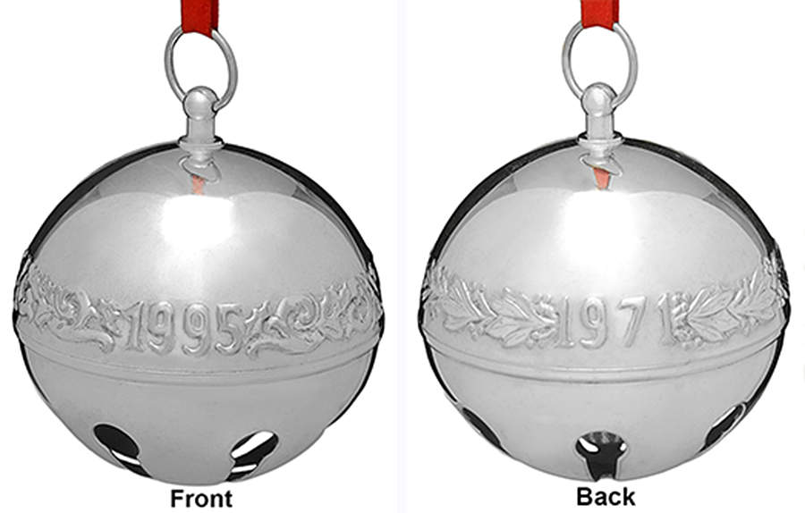 Sleigh Bell-Silverplate Ornament Silver Anniversary - No Box by Wallace Silver-1