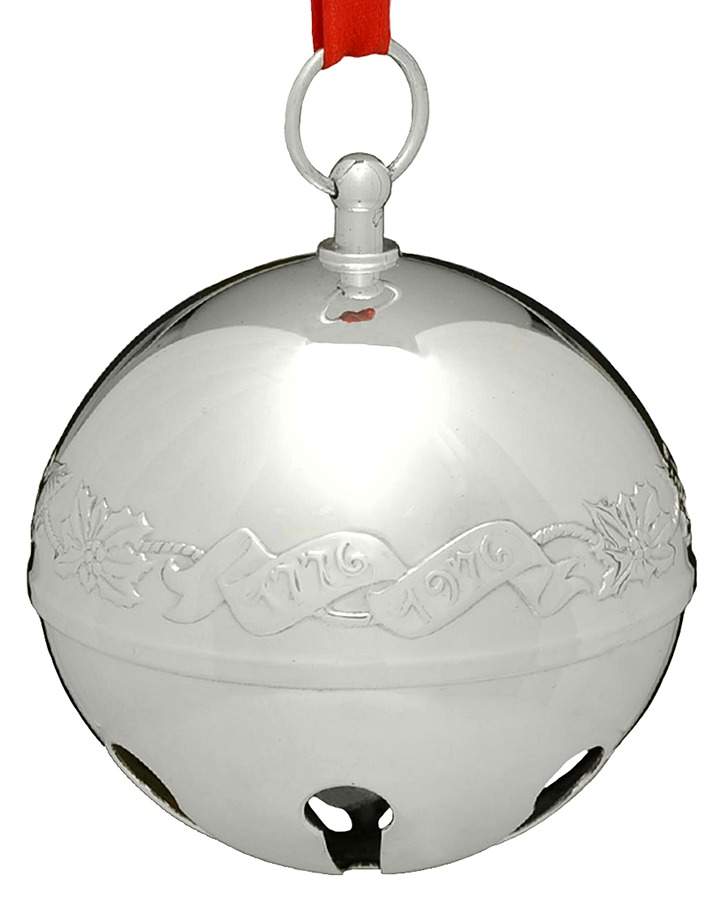 Sleigh Bell-Silverplate Ornament Joyous Bicentennial - No Box by Wallace Silver-1