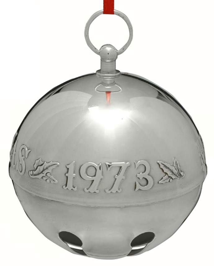 Sleigh Bell-Silverplate Ornament Merry Christmas - No Box by Wallace Silver-1