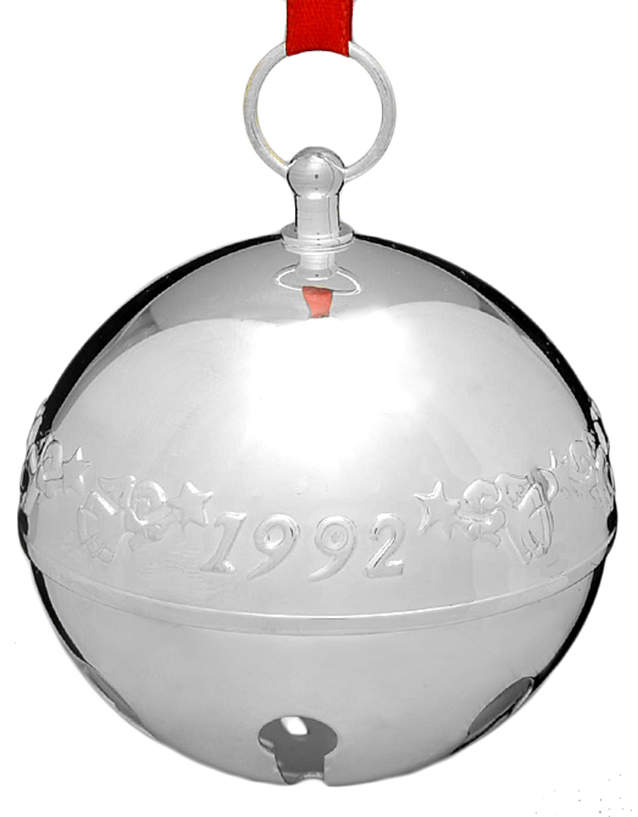 Sleigh Bell-Silverplate Ornament Celestial Angels - No Box by Wallace Silver-1