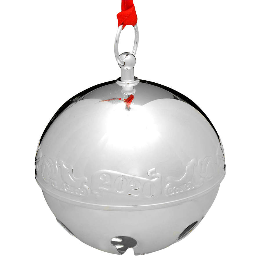 Sleigh Bell-Silverplate Ornament 2020 Sleigh & Sleigh Bells - Boxed by Wallace Silver-1
