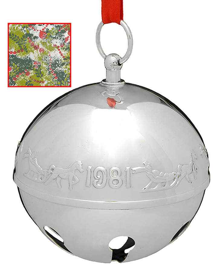 Sleigh Bell-Silverplate Ornament Dashing Through The Snow - Boxed by Wallace Silver-1