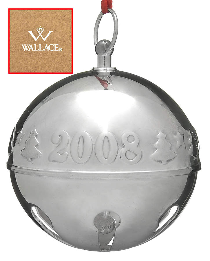 Sleigh Bell-Silverplate Ornament Trees - Boxed by Wallace Silver-1