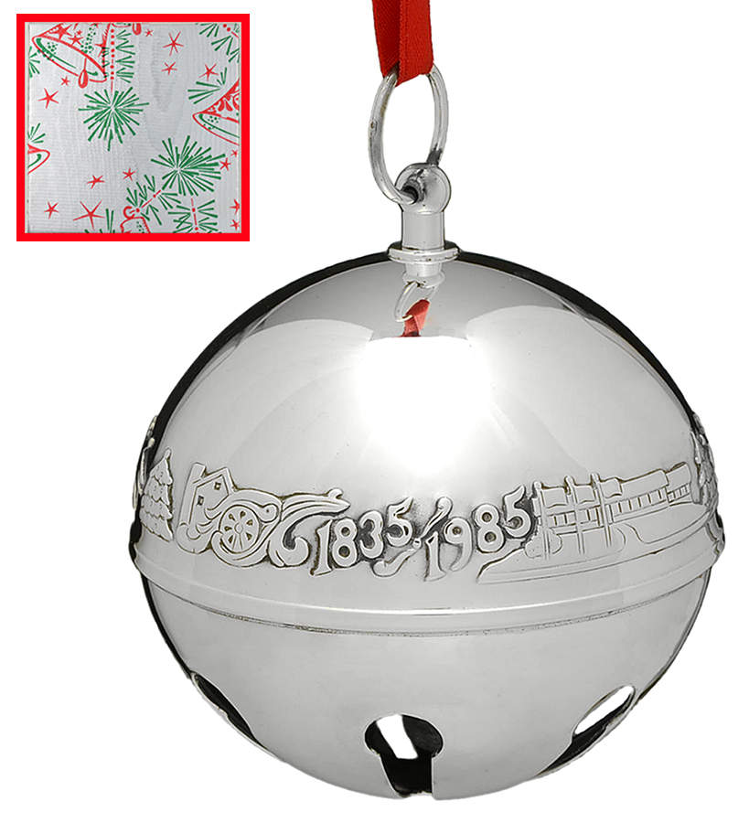 Sleigh Bell-Silverplate Ornament 150th Wallace Anniversary - Boxed by Wallace Silver-1