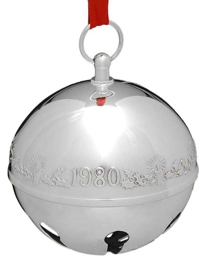 Sleigh Bell-Silverplate Ornament Candles And Holly - No Box by Wallace Silver-1