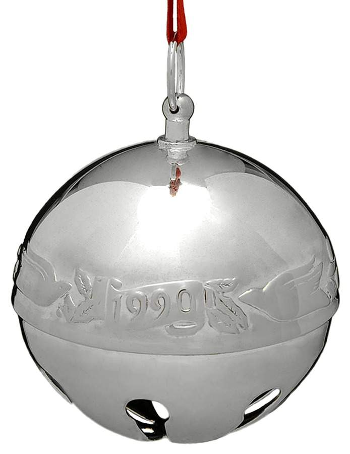 Sleigh Bell-Silverplate Ornament Peaceful Doves - No Box by Wallace Silver-1