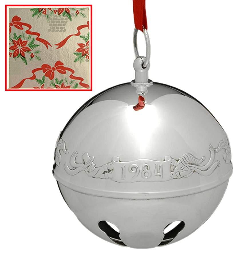 Sleigh Bell-Silverplate Ornament Rejoicing Carolers - Boxed by Wallace Silver-1
