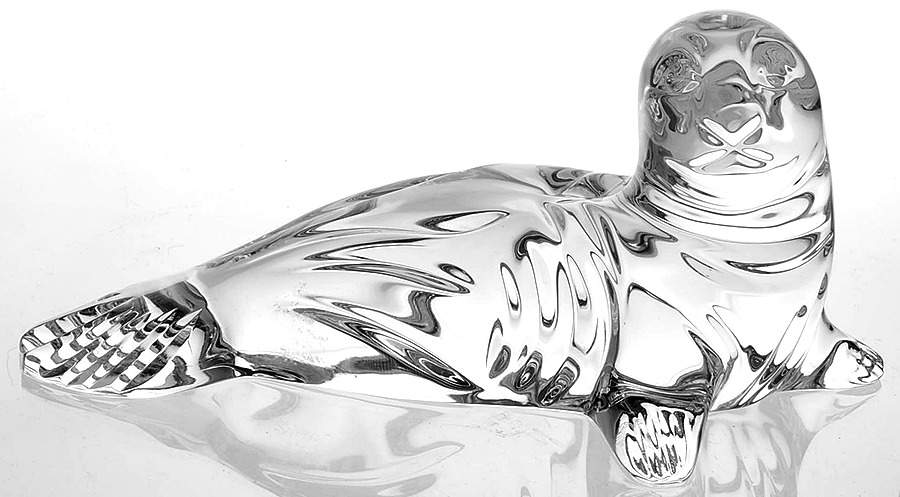 Waterford Crystal Figurine Seal - W-8" - Boxed by Waterford Crystal-1
