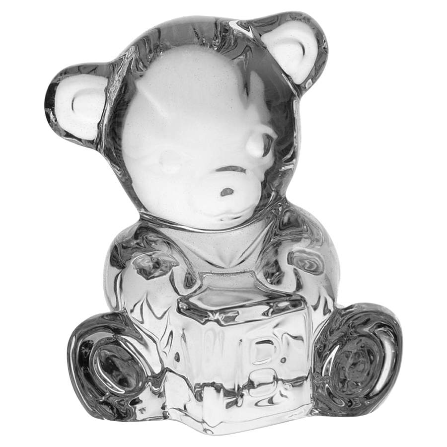 Waterford Crystal Figurine Abc Teddy Bear - Boxed by Waterford Crystal-1