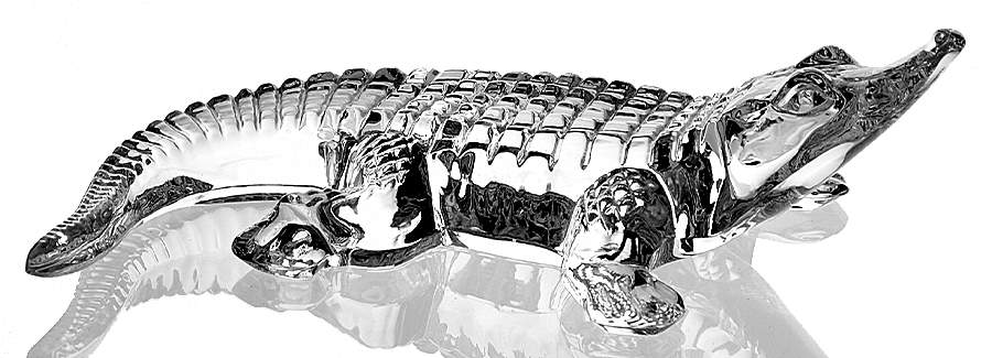 Waterford Crystal Figurine Alligator - Boxed by Waterford Crystal-1