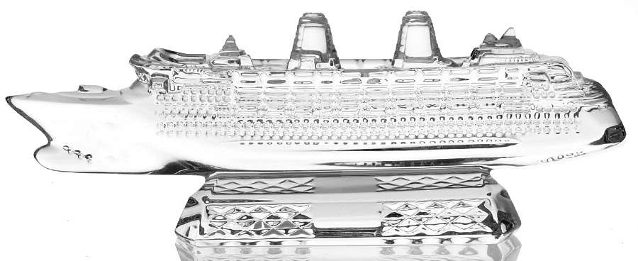 Waterford Crystal Figurine Cruise Ship - No Box by Waterford Crystal-1