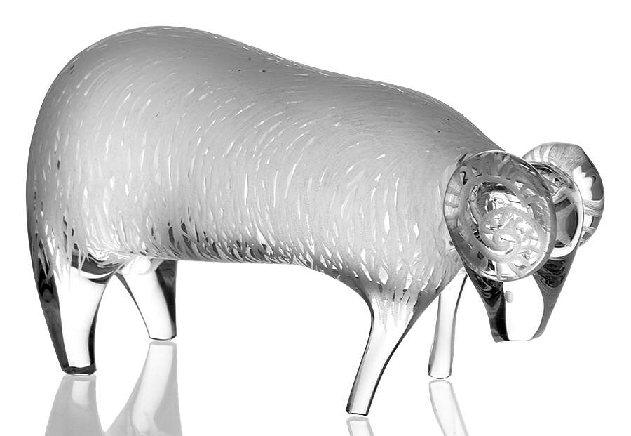 Waterford Crystal Figurine Comeragh Mountain Sheep - No Box by Waterford Crystal-1