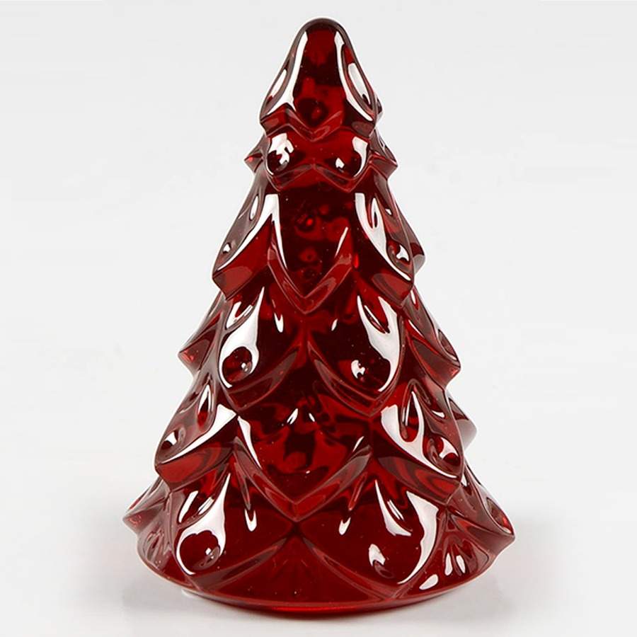 Waterford Crystal Figurine Christmas Tree - Red - Boxed by Waterford Crystal-1