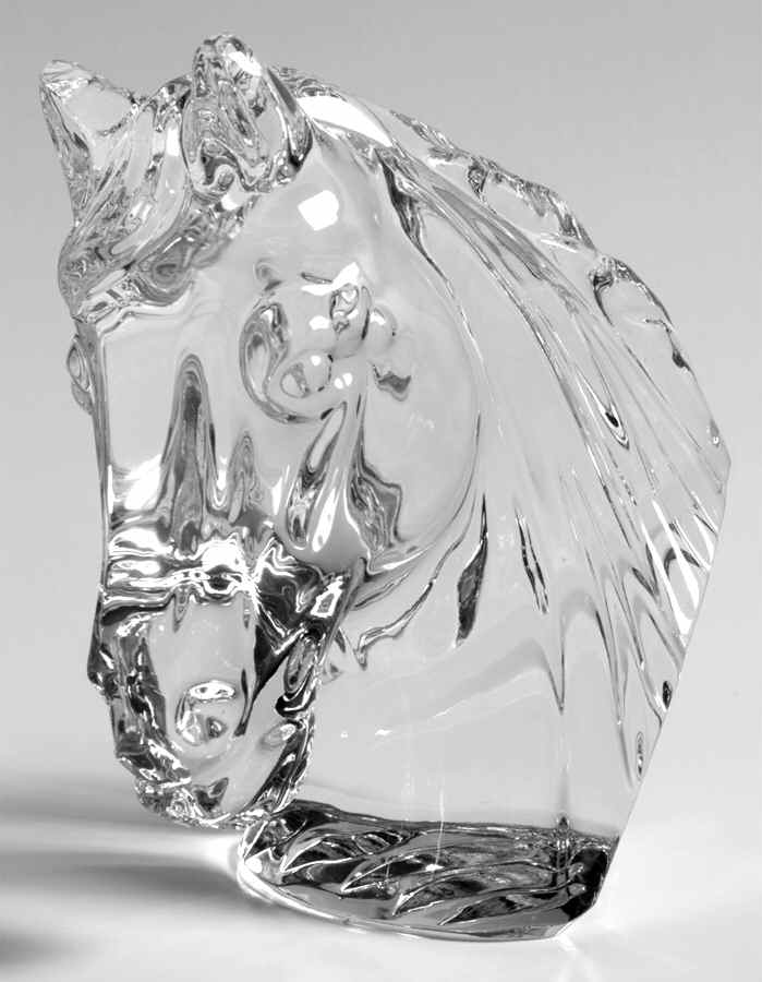 Waterford Crystal Figurine Horse Head - Boxed by Waterford Crystal-1