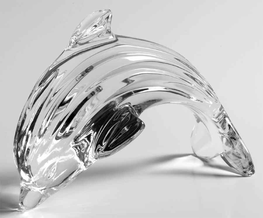Waterford Crystal Figurine Dolphin - No Box by Waterford Crystal-1