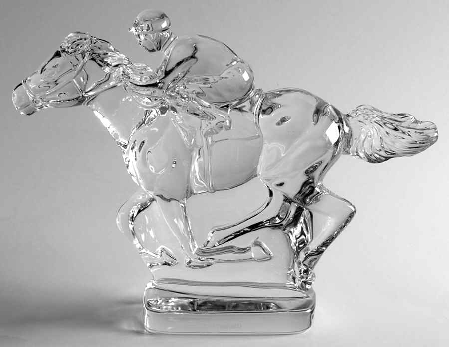 Waterford Crystal Figurine Horse & Jockey - No Box by Waterford Crystal-1
