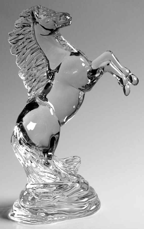 Waterford Crystal Figurine Rearing Horse - Boxed by Waterford Crystal-1