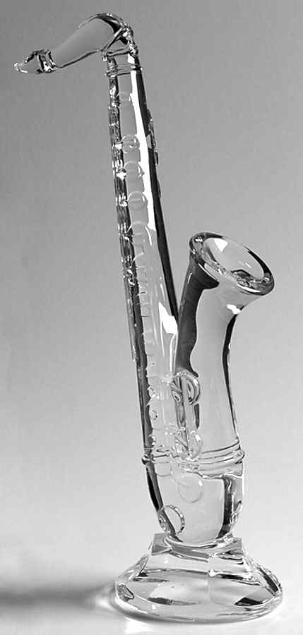Waterford Crystal Figurine Saxaphone - No Box by Waterford Crystal-1