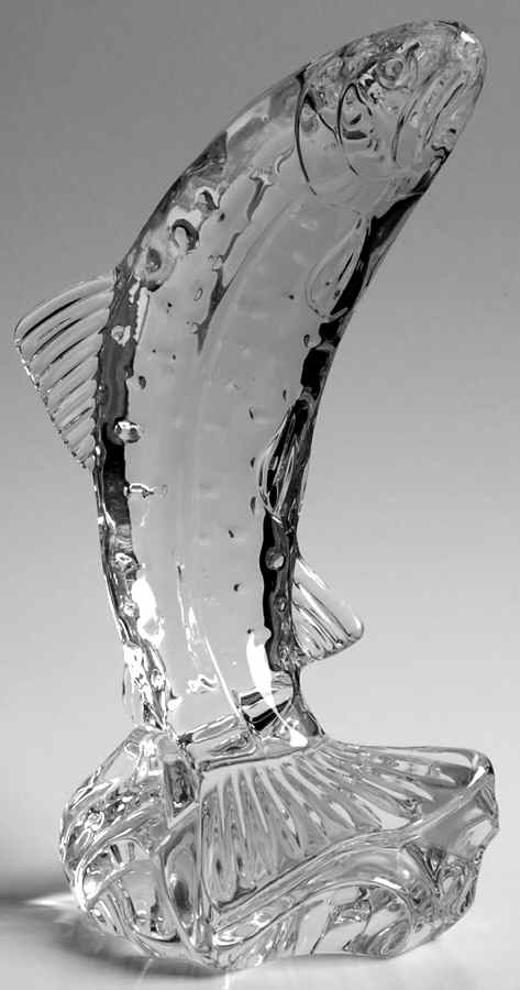 Waterford Crystal Figurine Irish Salmon - No Box by Waterford Crystal-1