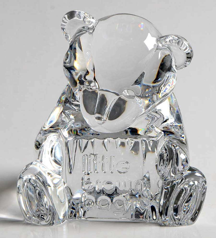 Waterford Crystal Figurine Bloomingdales Bear-Little Brown Bag - Boxed by Waterford Crystal-1