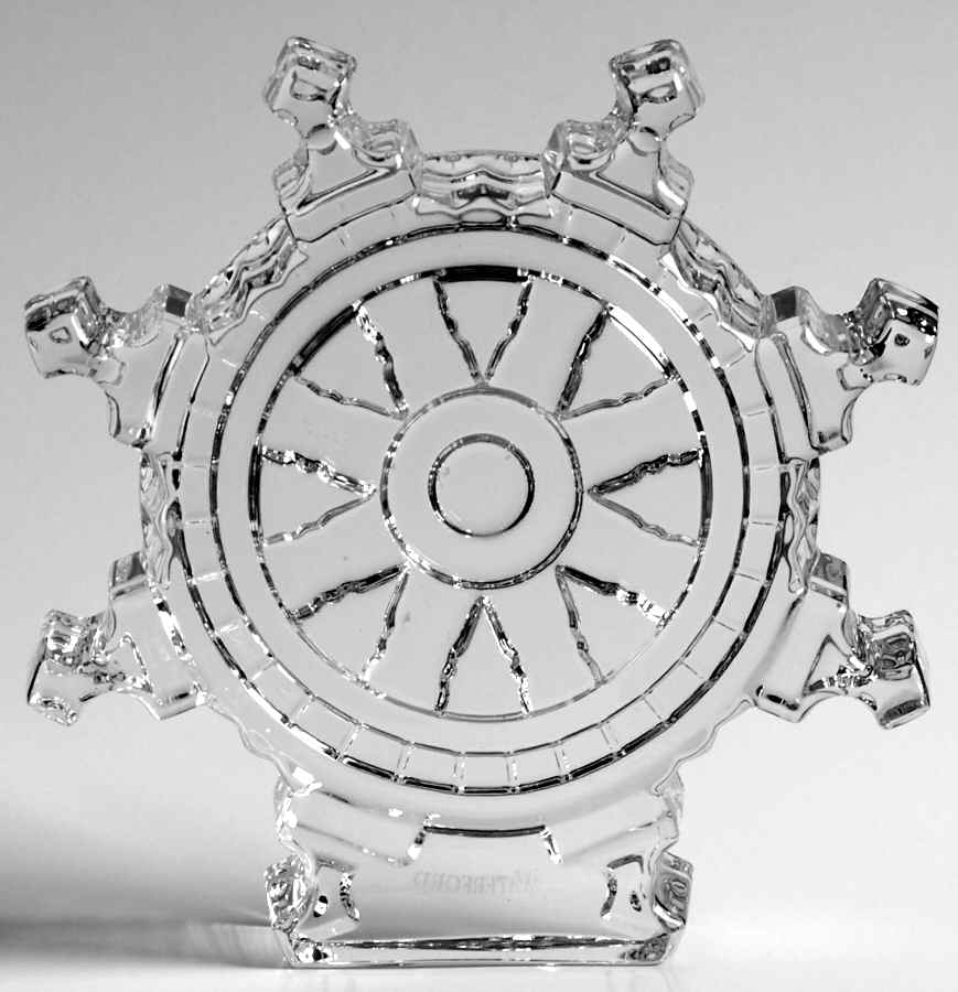 Waterford Crystal Figurine Ships Wheel - Boxed by Waterford Crystal-1