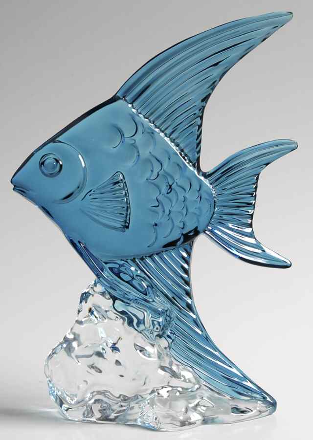 Waterford Crystal Figurine Angel Fish-Blue - Boxed by Waterford Crystal-1