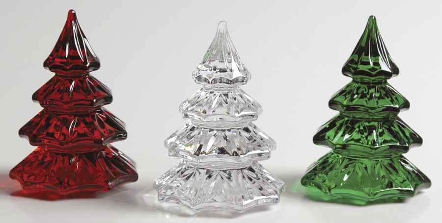 Waterford Crystal Figurine Christmas Trees-Small Set Of 3 - Boxed by Waterford Crystal-1