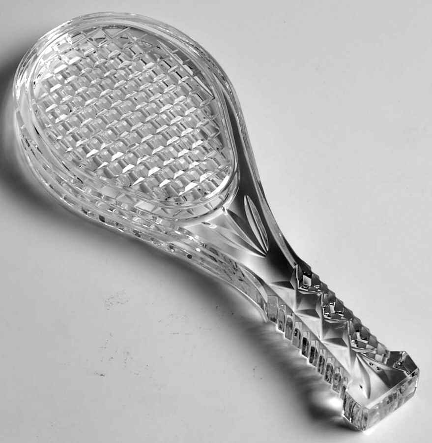 Waterford Crystal Figurine Tennis Racquet - No Box by Waterford Crystal-1