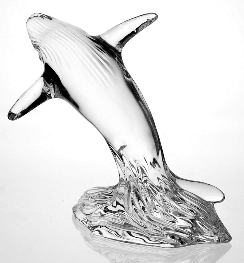 Waterford Crystal Figurine Whale - No Box by Waterford Crystal-1