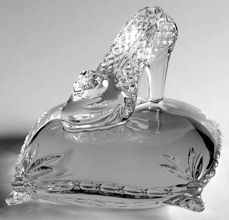 Waterford Crystal Figurine Cinderella's Slipper - No Box 42 by Waterford Crystal-1