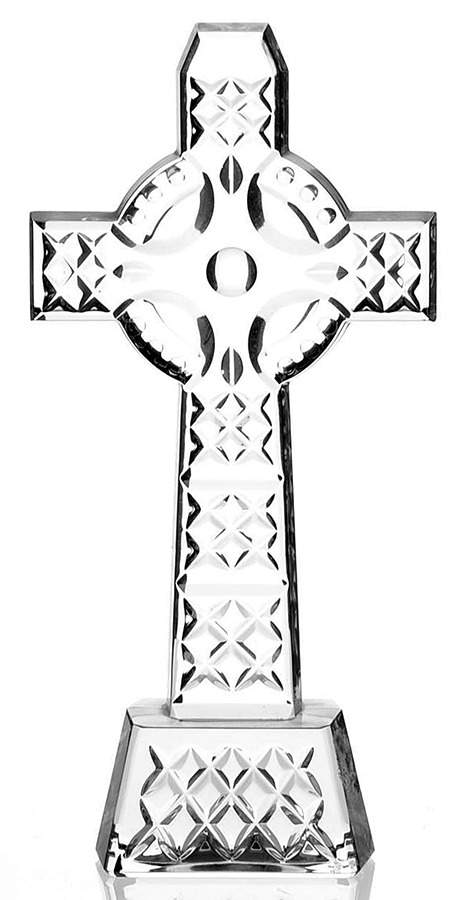 Waterford Crystal Figurine Celtic Cross-Straight Edge - No Box by Waterford Crystal-1