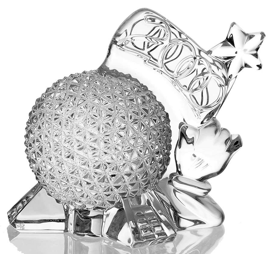 Waterford Crystal Paperweight 2000 Epcot Spaceship Earth - No Box by Waterford Crystal-1