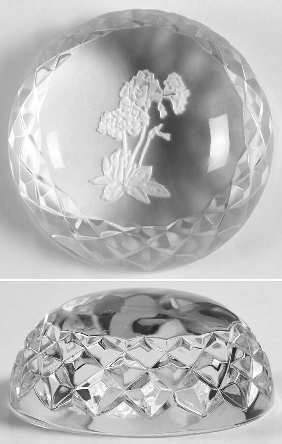 Waterford Crystal Paperweight Dome-Frosted Flower - No Box by Waterford Crystal-1