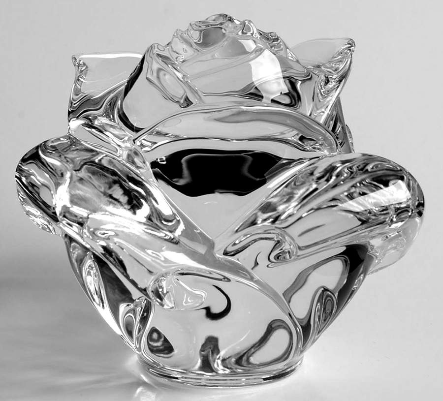 Waterford Crystal Paperweight Rose-Clear - No Box by Waterford Crystal-1