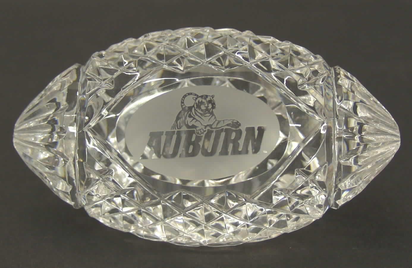 Waterford Crystal Paperweight Football-Auburn-Tiger - Boxed by Waterford Crystal-1