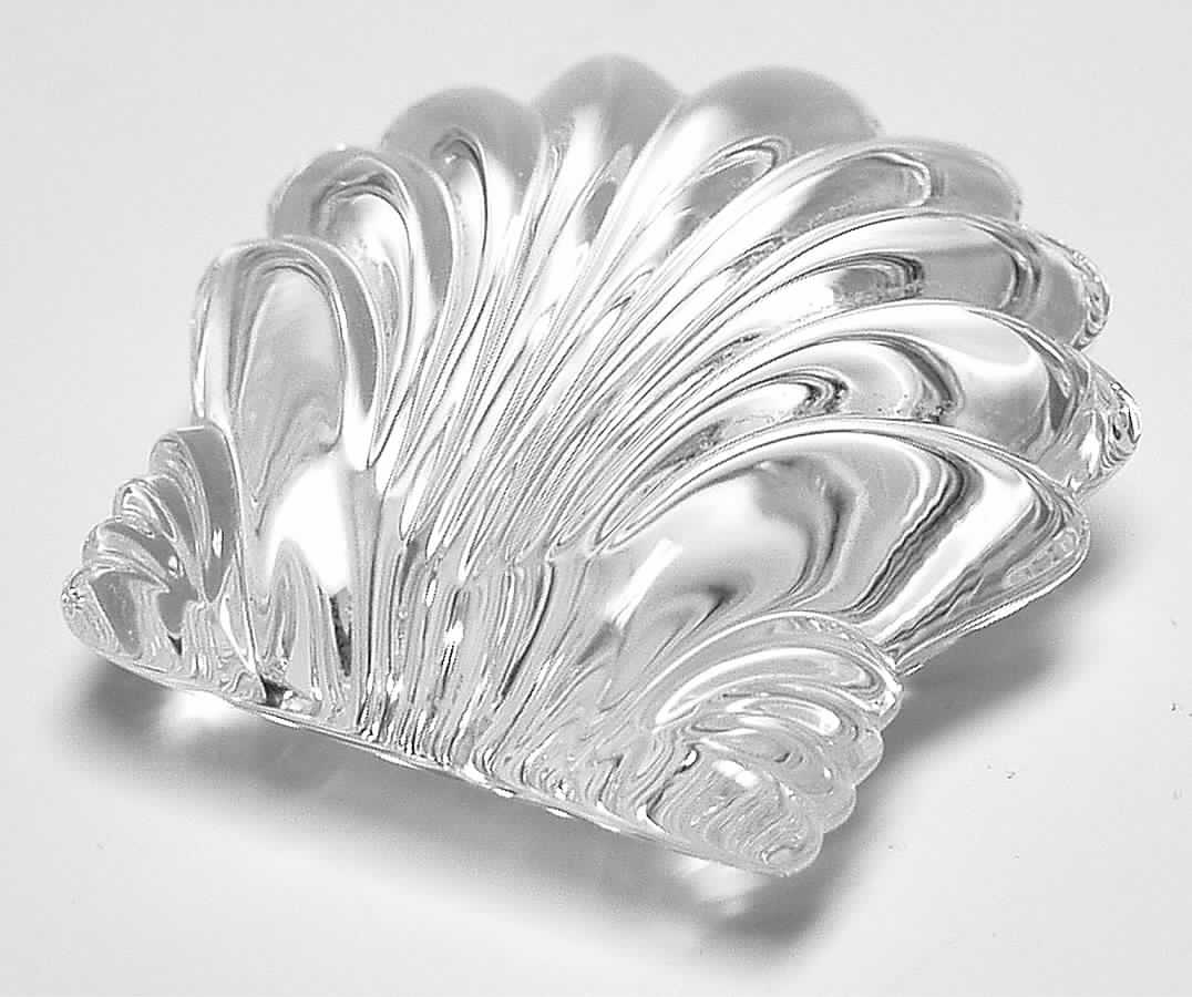 Waterford Crystal Paperweight Clear Scallop-Hand Cooler - No Box by Waterford Crystal-1