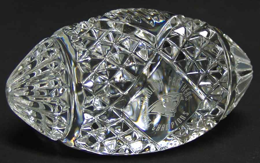Waterford Crystal Paperweight Carolina Panthers Nfc Champions - Boxed by Waterford Crystal-1